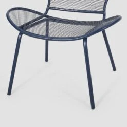 Nevada 2PK Iron Club Chair Matte Navy Blue - Christopher Knight Home 8 Nevada 2PK Iron Club Chair Matte Navy Blue - Christopher Knight Home -Outdoor Living Shop GUEST 294762d2 6251 42a0 958f 354ae084f7f0