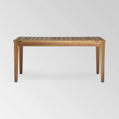 Newbury 4pc Acacia Wood Chat Set - Christopher Knight Home 7 Newbury 4pc Acacia Wood Chat Set - Christopher Knight Home - Image 5