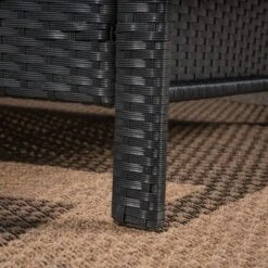 St. Lucia 4pc Wicker Patio Seating Set Black/White - Christopher Knight Home -Outdoor Living Shop GUEST 2951a3f0 5306 49d4 89cb 580249810c3a