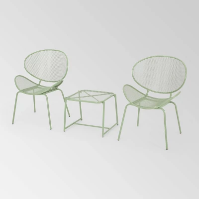 Elloree 3pc Iron Modern Chat Set - Christopher Knight Home 9 Elloree 3pc Iron Modern Chat Set - Christopher Knight Home - Image 7