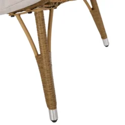 Serina Outdoor Wicker Teardrop Chair With Cushion - Beige/Light Brown - Christopher Knight Home -Outdoor Living Shop GUEST 2b561980 ba05 4943 af24 49b84f82b47a