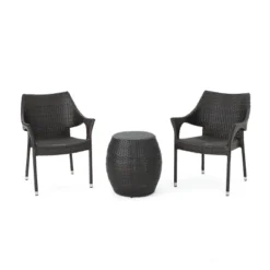 Pierce 3pc Wicker Chat Set - Multibrown - Christopher Knight Home