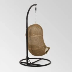 Ripley Outdoor Wicker Hanging Chair With Stand - Light Brown/Beige - Christopher Knight Home 15 Ripley Outdoor Wicker Hanging Chair With Stand - Light Brown/Beige - Christopher Knight Home -Outdoor Living Shop GUEST 2c0de9f9 f8fa 4ad0 9ef7 673c04d530bc