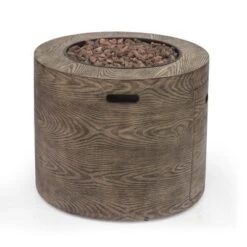 Senoia Outdoor Round Fire Pit - Brown - Christopher Knight Home -Outdoor Living Shop GUEST 2d8d51a2 c76d 4bbe 95a9 20317a175c57