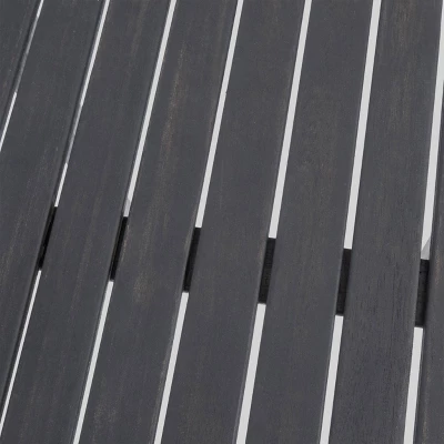 Polaris Acacia Wood Rectangle Bar Table Dark Gray - Christopher Knight Home 6 Polaris Acacia Wood Rectangle Bar Table Dark Gray - Christopher Knight Home - Image 4