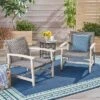 Hampton 2pk Wood & Wicker Mid-Century Club Chairs - Light Gray/Black - Christopher Knight Home -Outdoor Living Shop GUEST 2ee4fcc8 3f06 43a6 abf9 041f3d376ae9