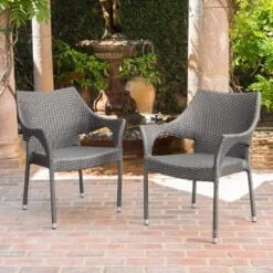 Arden 5pc Wicker Patio Dining Set - Gray - Christopher Knight Home 8 Arden 5pc Wicker Patio Dining Set - Gray - Christopher Knight Home -Outdoor Living Shop GUEST 301b8786 e1f8 48f2 9670 5273f28250ae
