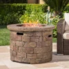 Stillwater Outdoor Circular Fire Table Natural Stone - Christopher Knight Home -Outdoor Living Shop GUEST 3050ae8c 6102 4f91 a2de 04eb9423121b