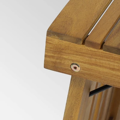Kyoto Acacia Wood Folding Side Table - Teak - Christopher Knight Home 7 Kyoto Acacia Wood Folding Side Table - Teak - Christopher Knight Home - Image 5