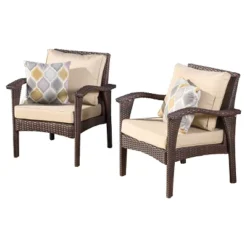 Honolulu Set Of 2 Outdoor Wicker Club Chair With Cushion - Christopher Knight Home 11 Honolulu Set Of 2 Outdoor Wicker Club Chair With Cushion - Christopher Knight Home -Outdoor Living Shop GUEST 30c22609 0888 4d5e 9cae 155cafccfca0