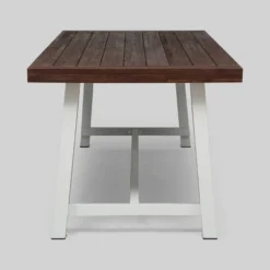 Carlisle Rectangle Acacia And Iron Patio Dining Table - Christopher Knight Home -Outdoor Living Shop GUEST 30ea3e5f 1f5a 41fa b6c2 d6d6d3373dd2