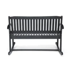 Regatta Acacia Patio Rocking Loveseat - Dark Gray - Christopher Knight Home -Outdoor Living Shop GUEST 3124be8c 4bca 4189 aa09 734c8ccdc233