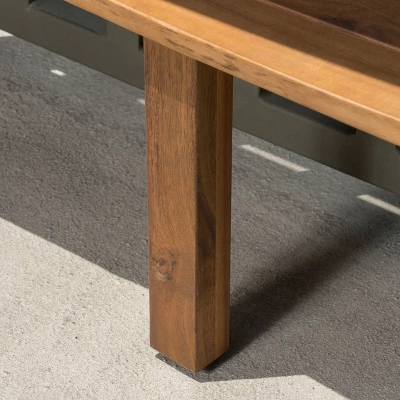 Caribbean 3pc Acacia Wood Patio Bar Set - Natural - Christopher Knight Home 4 Caribbean 3pc Acacia Wood Patio Bar Set - Natural - Christopher Knight Home - Image 2