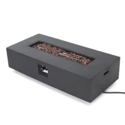 Pismo 5pc Aluminum Chat Set With Fire Pit - Silver/Dark Gray - Christopher Knight Home -Outdoor Living Shop GUEST 31fc05de ca32 4480 af2b d09739089211