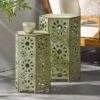 Eliana 2pc Sunburst Outdoor Patio Iron Side Table - Crackle Teal - Christopher Knight Home -Outdoor Living Shop GUEST 3244e80f 82eb 48a0 845b 31e978546faa