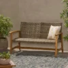 Hampton Wicker Loveseat - Natural/Gray - Christopher Knight Home 1 Hampton Wicker Loveseat - Natural/Gray - Christopher Knight Home -Outdoor Living Shop GUEST 3249d5ca 8906 42dd bc4c 9396a2dda5fd