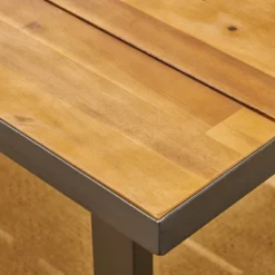 Heron 7pc Rectangular Acacia Wood &Wicker Dining Set - Teak/Brown - Christopher Knight Home -Outdoor Living Shop GUEST 333a58aa 2a1a 4138 8e0d 8ab52a8c307a