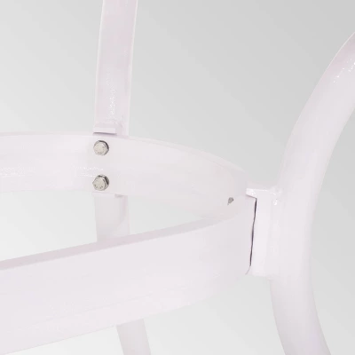 Phoenix Rectangle Aluminum Dining Table - White - Christopher Knight Home 6 Phoenix Rectangle Aluminum Dining Table - White - Christopher Knight Home - Image 4