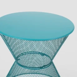 Nevada Iron Modern Side Table - Matte Teal - Christopher Knight Home 11 Nevada Iron Modern Side Table - Matte Teal - Christopher Knight Home -Outdoor Living Shop GUEST 3513b404 29a2 4646 a592 0d87f1edaa39