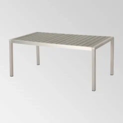 Cape Coral 7pc Aluminum Modern Dining Set Silver/Gray - Christopher Knight Home -Outdoor Living Shop GUEST 356a363f 2722 4198 af6d 10d798f131f5