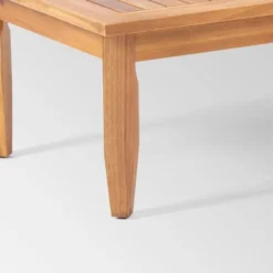 Aston 4pc Acacia Wood Mid-Century Modern Chat Set - Teak/Cream - Christopher Knight Home -Outdoor Living Shop GUEST 35fedd00 2342 4923 8d82 a5f203c7110c