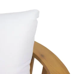 Solano Outdoor Wooden Loveseat With Cushions - White/Teak - Christopher Knight Home -Outdoor Living Shop GUEST 3679bbb4 c5a1 4514 a788 b468dcdbe3d1