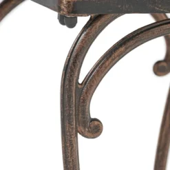 Mckinley Set Of 2 Cast Aluminum Patio End Tables - Copper - Christopher Knight Home -Outdoor Living Shop GUEST 377151f6 a49b 41ec b105 f7b846940f0d