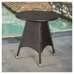 Ceylon 3-piece Wicker Patio Bistro Set - Brown - Christopher Knight Home -Outdoor Living Shop GUEST 37a216bc ee99 4d64 b6ef ec3adb8e0e51 1