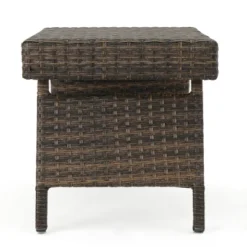 Thira Wicker Adjustable Folding Side Table - Mocha - Christopher Knight Home -Outdoor Living Shop GUEST 381c9d22 770e 4ad7 ab07 e9eece99e96f