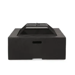 Berwick Outdoor Light Weight Concrete Wood Burning Square Fire Pit Dark Gray - Christopher Knight Home -Outdoor Living Shop GUEST 3947c472 89ce 403f ac27 3b738201ea05