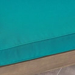 2pc Grenada Acacia Wood Patio Chat Set With Sunbrella Cushions Gray/Teal - Christopher Knight Home -Outdoor Living Shop GUEST 39fe2ea2 c8c6 431d 8b86 547693575d8e