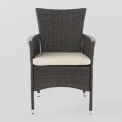 Ellie 3pc Acacia Wood Wicker Bistro Set - Brown/Beige - Christopher Knight Home -Outdoor Living Shop GUEST 3a8f6aec 1e44 4f69 878a 60dca3bde36c