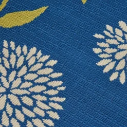 Viola Floral Outdoor Rug Blue/Green - Christopher Knight Home -Outdoor Living Shop GUEST 3ad00ff4 ca0c 4fc9 9d78 e1023b92996f
