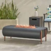 Vernon Outdoor Rectangular Fire Pit With Tank Holder - Dark Gray - Christopher Knight Home -Outdoor Living Shop GUEST 3b77331b 5336 4e55 bf6d 73a57ed405e4