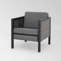 Jax Set Of 2 Faux Wood Club Chairs - Gray/Black - Christopher Knight Home 9 Jax Set Of 2 Faux Wood Club Chairs - Gray/Black - Christopher Knight Home -Outdoor Living Shop GUEST 3bfaf0b6 e0f3 4102 9254 63102f27a99f