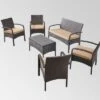 Cordoba 6pc Wicker Conversation Set - Brown/Tan - Christopher Knight Home -Outdoor Living Shop GUEST 3e3200cf 752c 40f2 bc9d 2e774862b0d5