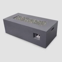 Kalo 5pc Wicker Chat Set With Fire Table - Gray/Light Gray/Dark Gray - Christopher Knight Home -Outdoor Living Shop GUEST 3f2d72d3 3da2 406a 851e ee8a32de74fb