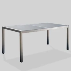 Cape Coral Rectangle Aluminum & Tempered Glass Dining Table - Silver/Gray - Christopher Knight Home 8 Cape Coral Rectangle Aluminum & Tempered Glass Dining Table - Silver/Gray - Christopher Knight Home -Outdoor Living Shop GUEST 3f67e81b 548d 42d6 915a 25a5995f568f