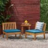 Caswell Set Of 2 Acacia Wood Club Chairs - Teak/Dark Teal - Christopher Knight Home -Outdoor Living Shop GUEST 40730418 95e7 4fb3 a80b eb2bfa985c10