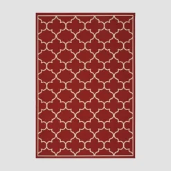 Thornhill Geometric Outdoor Rug Red/Ivory - Christopher Knight Home -Outdoor Living Shop GUEST 4088f509 c696 426d b7a5 8b0a50cdfb9a