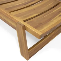 Kyoto 3pc Outdoor Acacia Wood Chaise Lounge Set - Teak/Yellow - Christopher Knight Home -Outdoor Living Shop GUEST 41305d3e c732 413e aae8 84afc61cd4c2