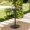 Hannah Round Cast Aluminum Bar Table - Shiny Copper - Christopher Knight Home -Outdoor Living Shop GUEST 4173000c a62f 4e6a 8808 05435e18e1f4