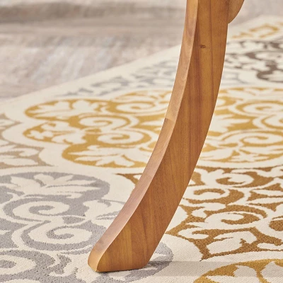 Hermosa 47" Round Acacia Wood Dining Table - Teak - Christopher Knight Home 5 Hermosa 47" Round Acacia Wood Dining Table - Teak - Christopher Knight Home - Image 3