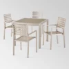 Cape Coral 5pc Aluminum & Tempered Glass Dining Set - Silver - Christopher Knight Home -Outdoor Living Shop GUEST 4306f5bc 0f2e 4c2d 87a2 c1da5909e6a4