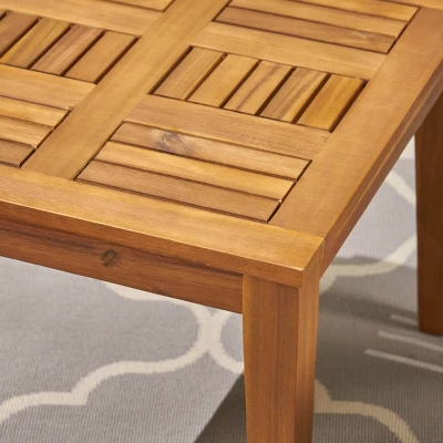 3pc Hampton Wood And Wicker Patio Set - Christopher Knight Home 7 3pc Hampton Wood And Wicker Patio Set - Christopher Knight Home - Image 5