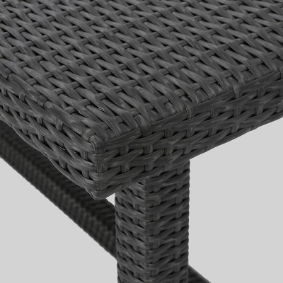 Melville 7pc Wicker Dining Set - Gray - Christopher Knight Home 7 Melville 7pc Wicker Dining Set - Gray - Christopher Knight Home - Image 5