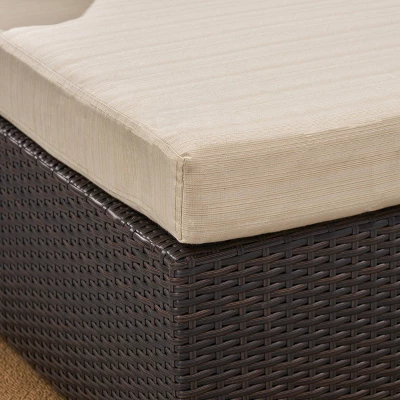 Santa Rosa 8pc Wicker Sectional Sofa Set - Brown/Beige - Christopher Knight Home 5 Santa Rosa 8pc Wicker Sectional Sofa Set - Brown/Beige - Christopher Knight Home - Image 3