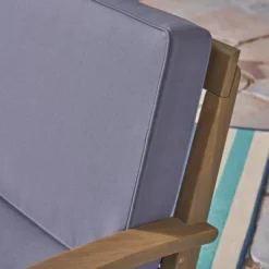 Peyton 2pc Acacia Wood Loveseat And Coffee Table Set - Gray/Dark Gray - Christopher Knight Home -Outdoor Living Shop GUEST 488869d4 b4d7 4d56 a0ed 7ac54d79b989