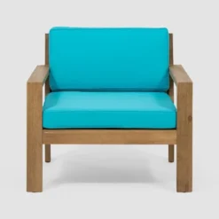 Santa Ana 4pc Acacia Wood Chat Set - Brushed Light Brown/Teal - Christopher Knight Home 8 Santa Ana 4pc Acacia Wood Chat Set - Brushed Light Brown/Teal - Christopher Knight Home -Outdoor Living Shop GUEST 488d00d1 32ab 4c35 bfa4 d9a4fda53269
