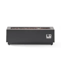 Wellington Outdoor 50000 BTU Rectangular Fire Pit Brushed Brown - Christopher Knight Home -Outdoor Living Shop GUEST 4a1ac5dd b1fb 4e73 8561 128a20308eca